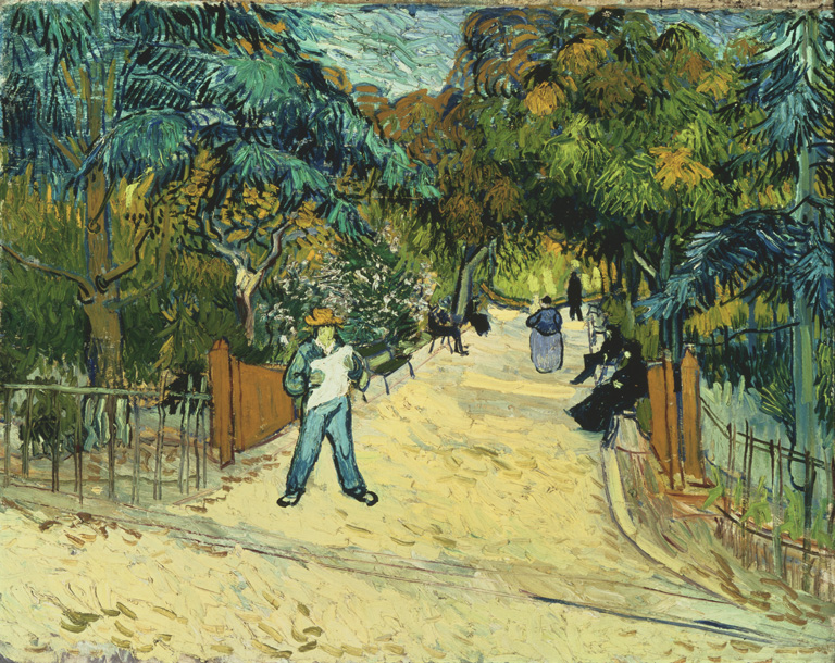 van Gogh, Entrée du jardin public à Arles